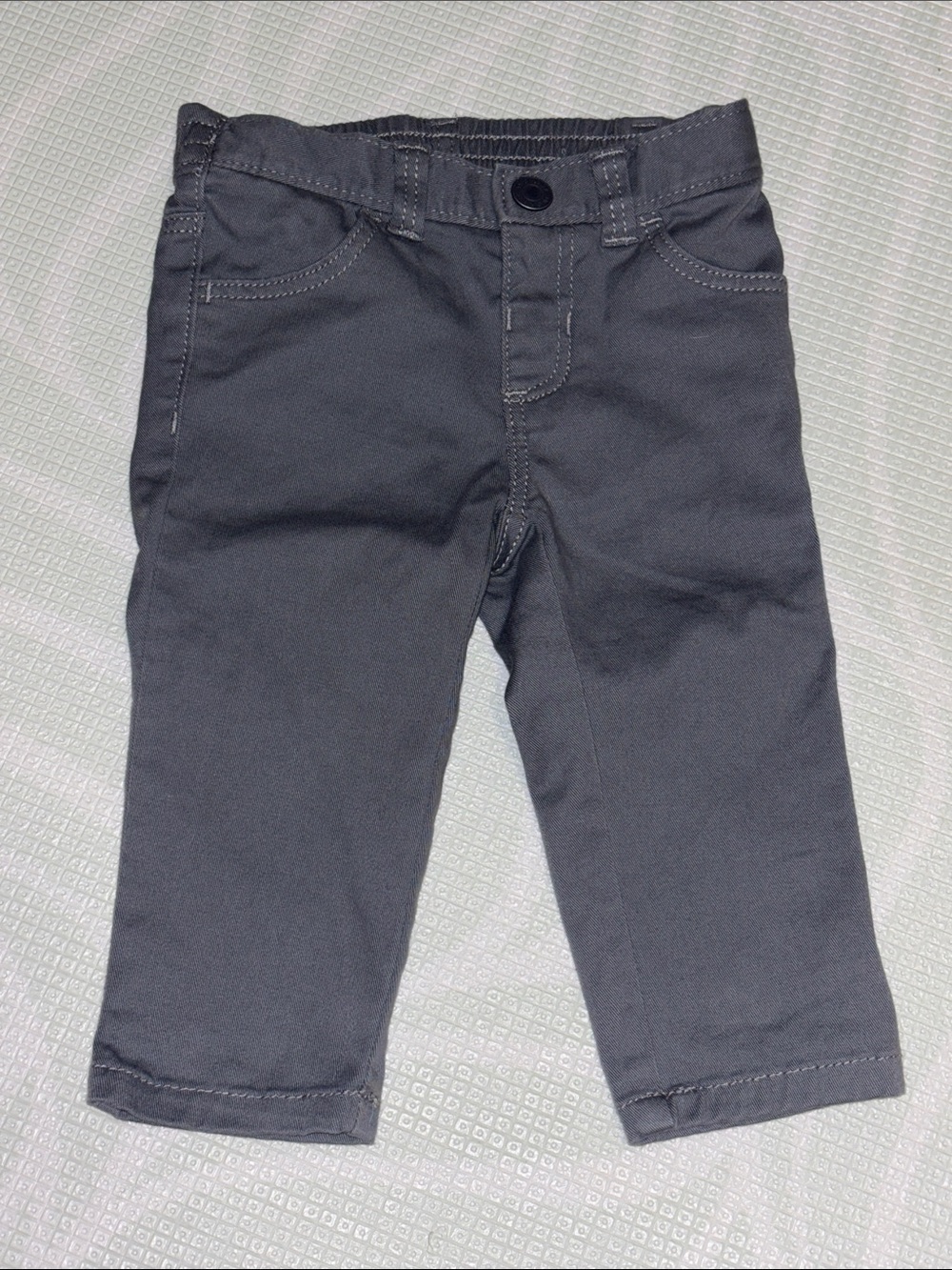 Toddler Stretch Denim Pants in Dark Gray